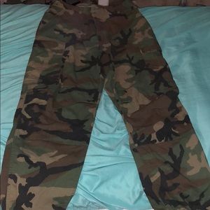 Army print pants